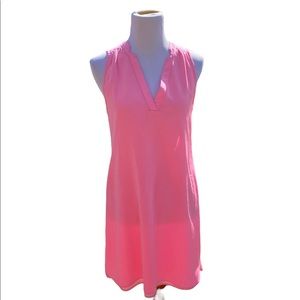 Britt Ryan pink silk dress